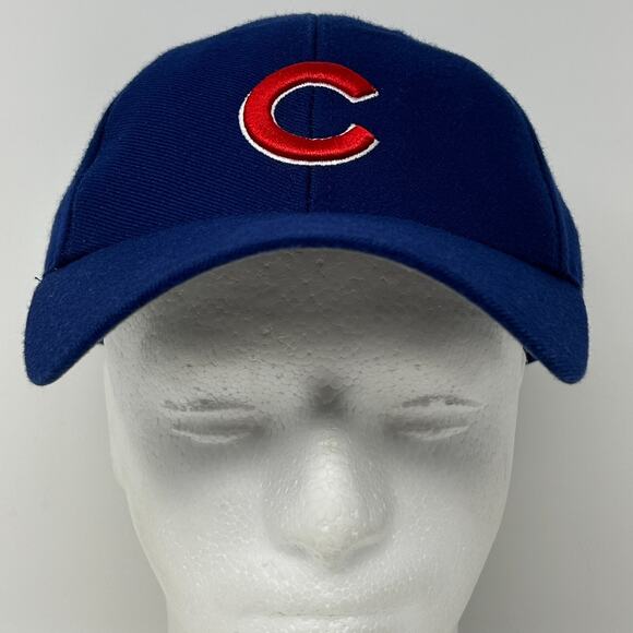 Chicago Cubs Hat Baseball Cap MLB Twins Enterprise Wool Blend Strapback Blue - Picture 2 of 9